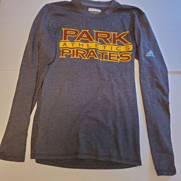 XS ADIDAS PARK UNIVERSITY AEROKNIT ClimaCool gray long sleeve SHIRT extra small - Picture 1 of 5